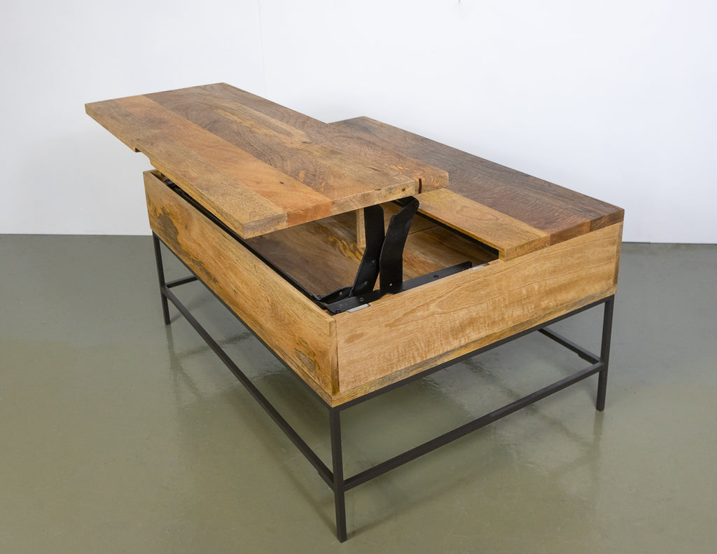 West Elm Industrial Storage Pop-Up Coffee Table