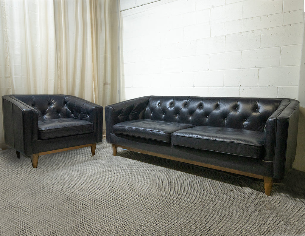 House of Fraser Leather Sofa Set