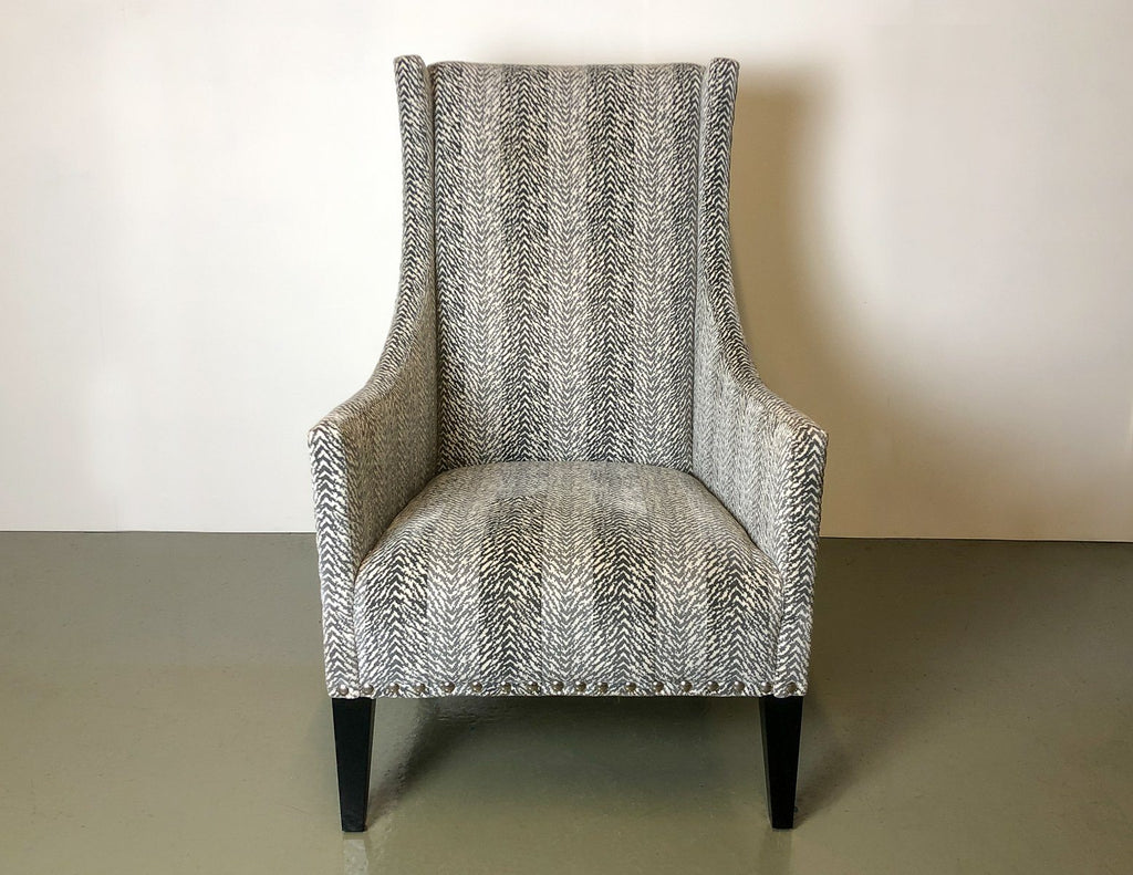 Andrew Martin Occasional Velvet Armchair