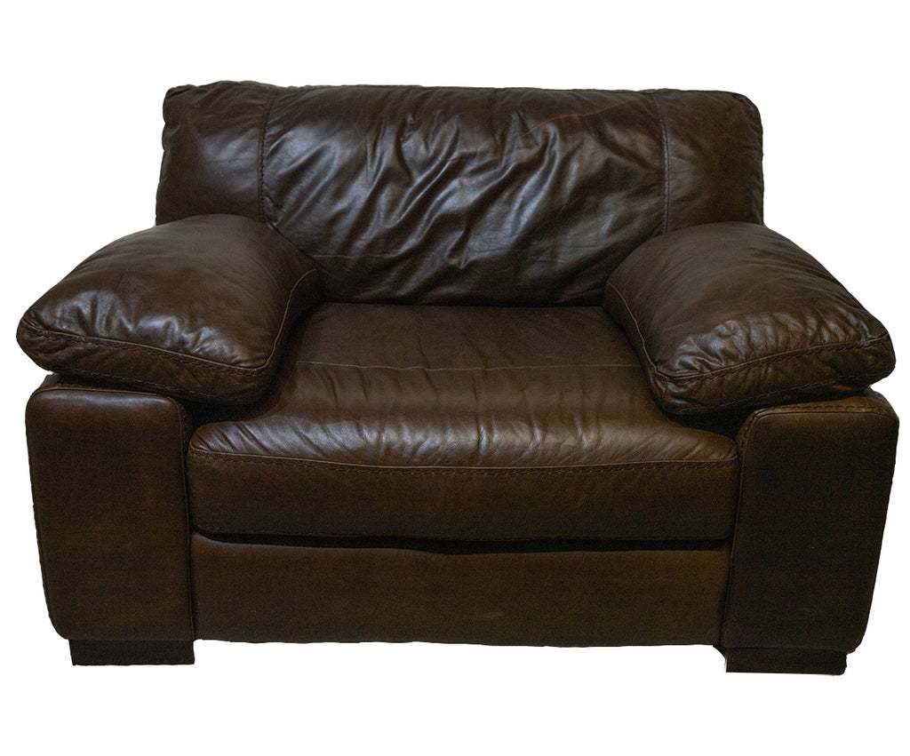 Brand New Sofology Linara Leather Loveseat