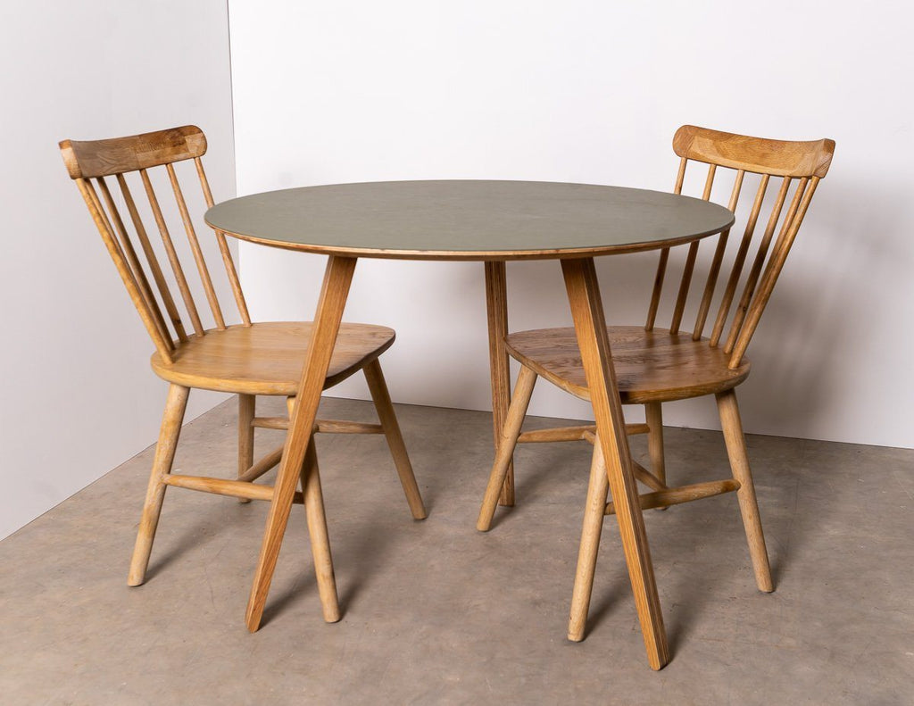 Functional Unto This Last Compass Round Table and Chairs